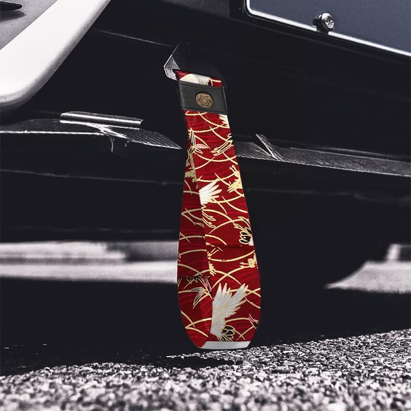 RASTP Racing Tow Strap, Car Modification Sports Trailer Belt Fit for Front or Rear Front Bumper Decorative (Cents Crane Red) - Image 5